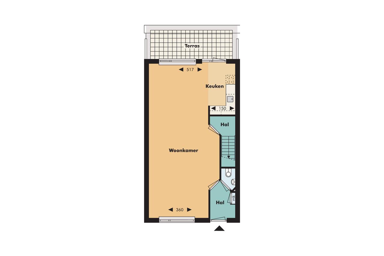 107 m2 woonruimte met 3 slaapkamers - Afbeelding 2