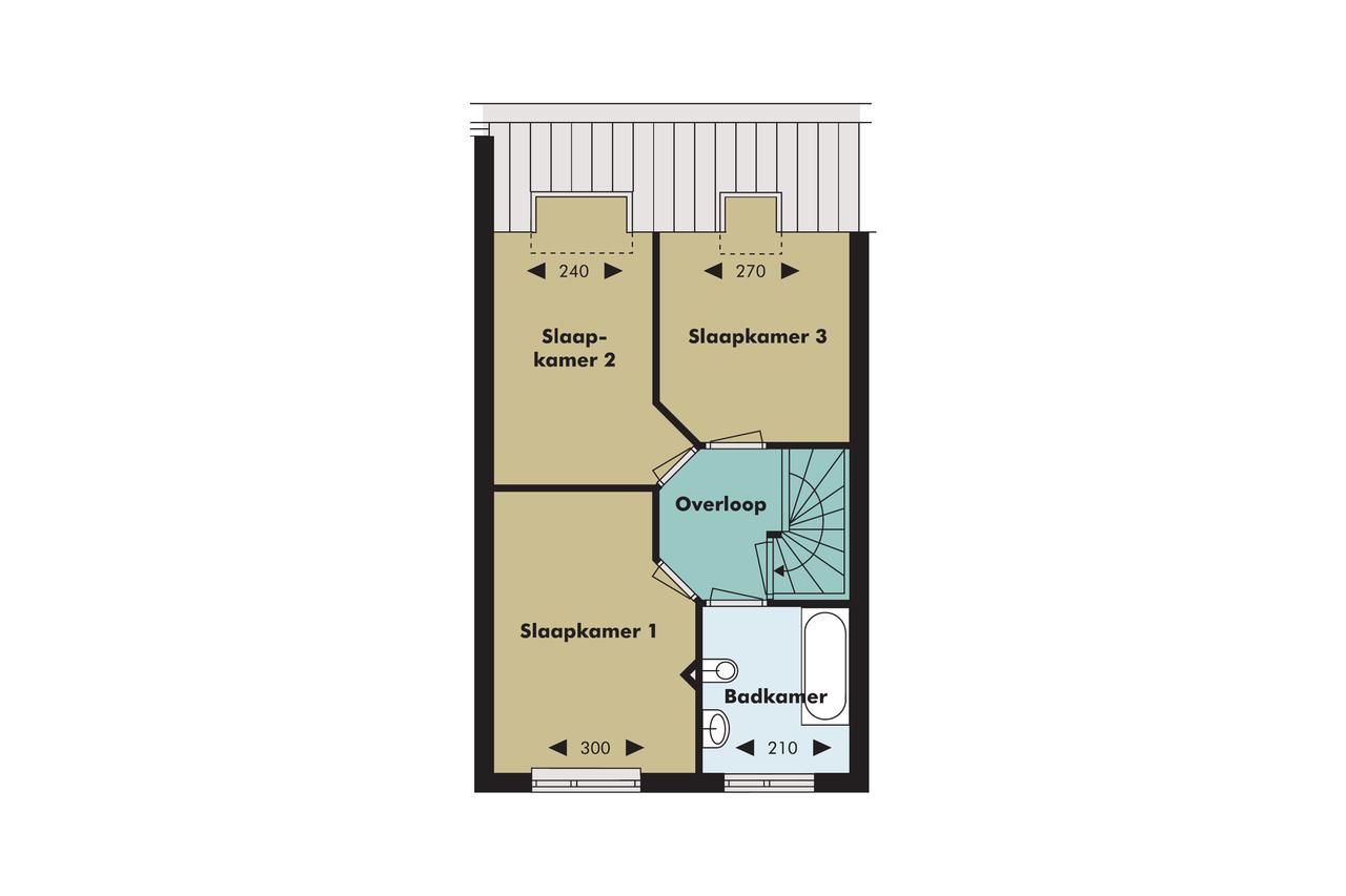 107 m2 woonruimte met 3 slaapkamers - Afbeelding 3