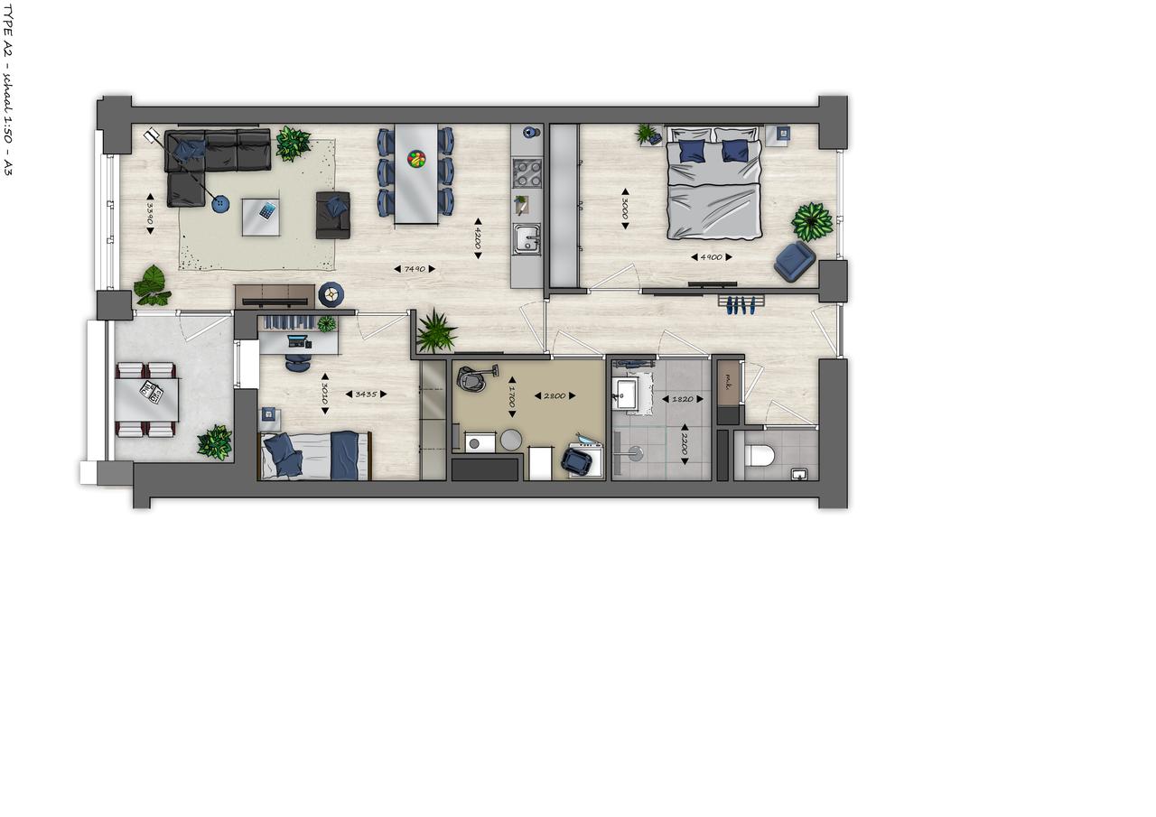 Nieuw 3-kamerappartement met balkon - Afbeelding 10