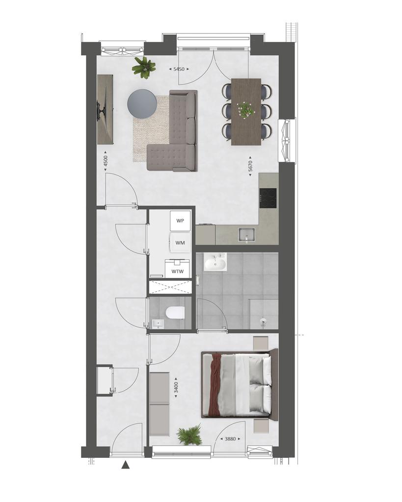 Gasloos 2-kamerappartement in Vught - Afbeelding 6