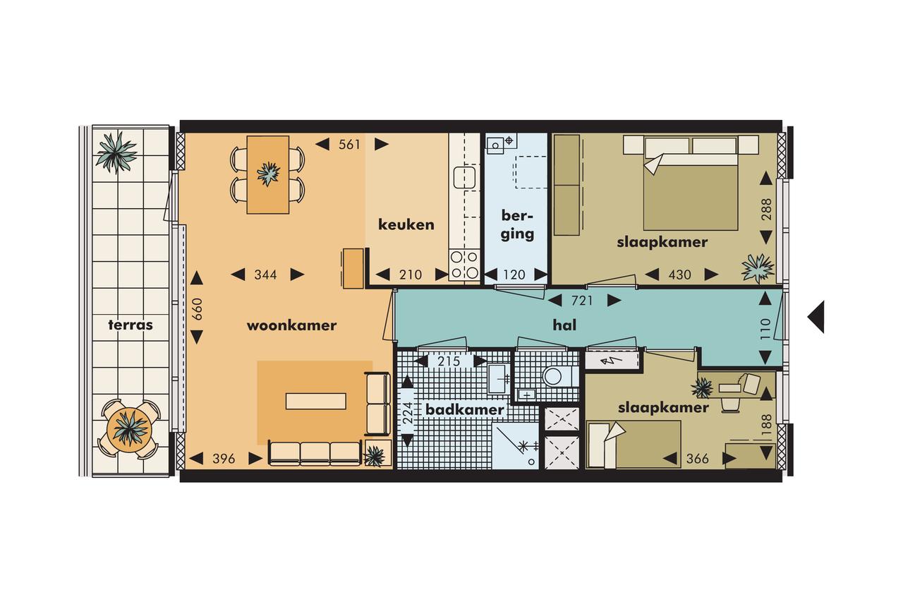 3-kamerappartement met lift - Afbeelding 2