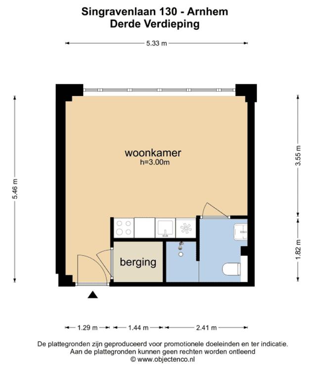 Studio van 28 m² in Presikhaaf - Afbeelding 5