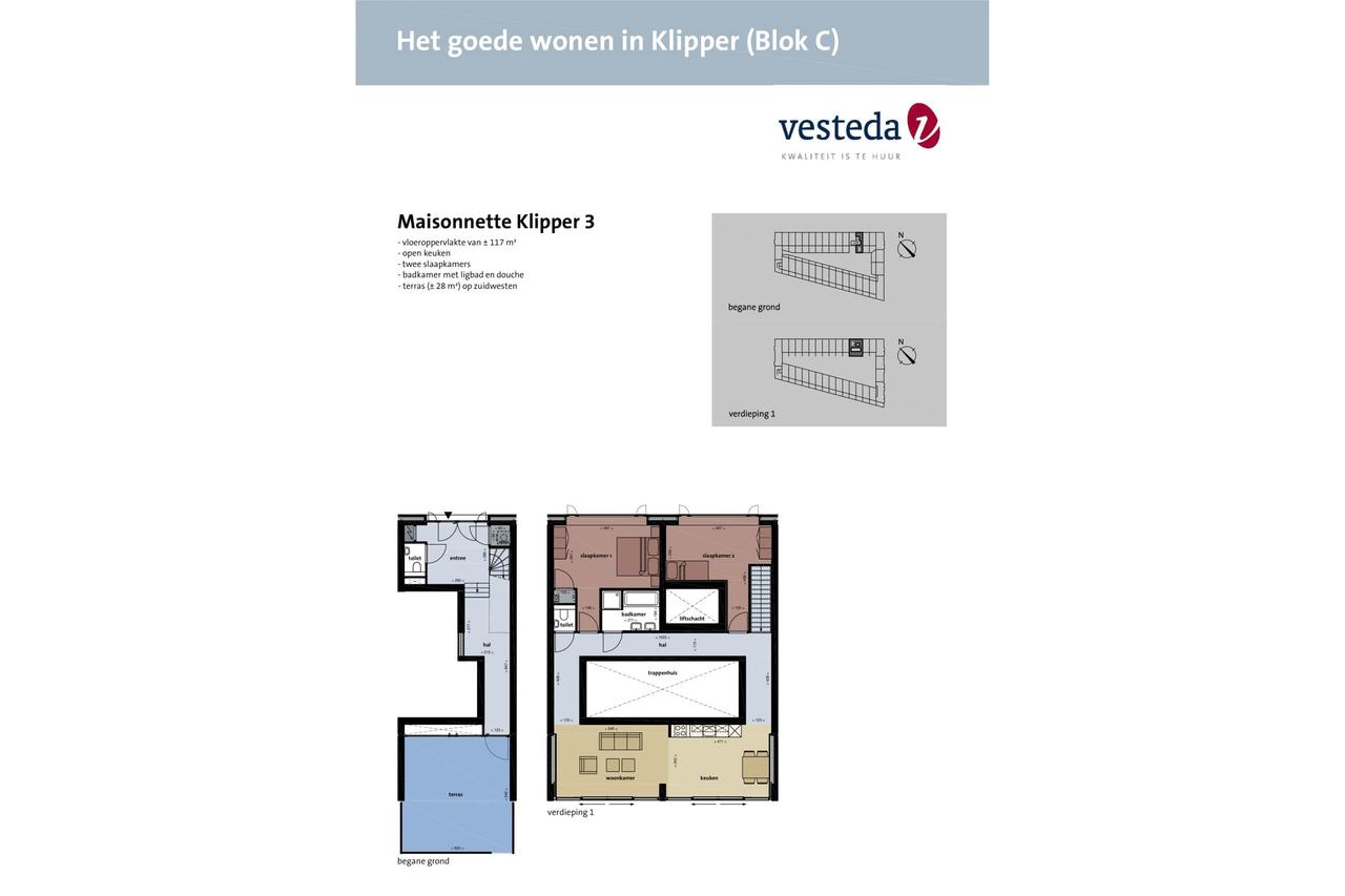 124 m² maisonette met terras - Afbeelding 5