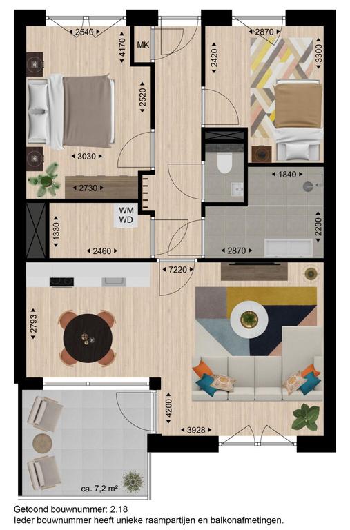 3-kamerappartement met balkon in Tilburg - Afbeelding 9