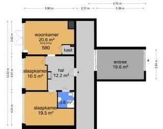 3-kamer appartement met tuin in Leiden - Afbeelding 18