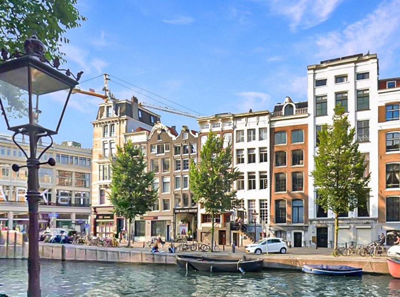 Vijf ramen breed uitzicht op de Herengracht - Afbeelding 1