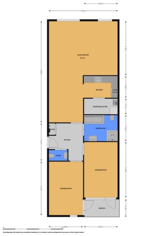 3-kamer met balkon in Statenkwartier - Afbeelding 12