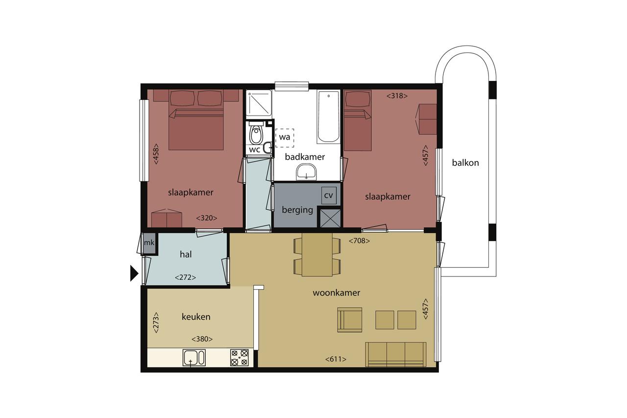 89 m2 appartement met balkon in Slotervaart - Afbeelding 11