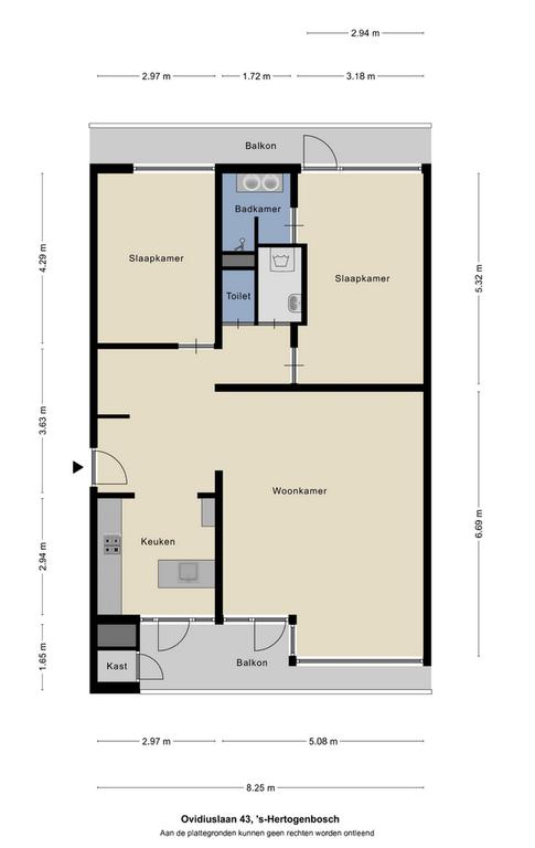 3-kamerappartement op 11e met balkon - Afbeelding 20