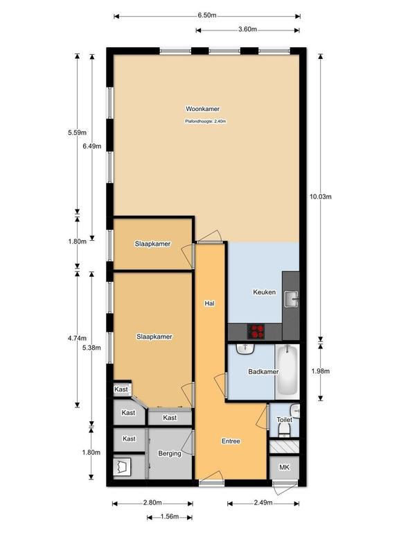 Hoekappartement met parkeerplek in centrum - Afbeelding 23