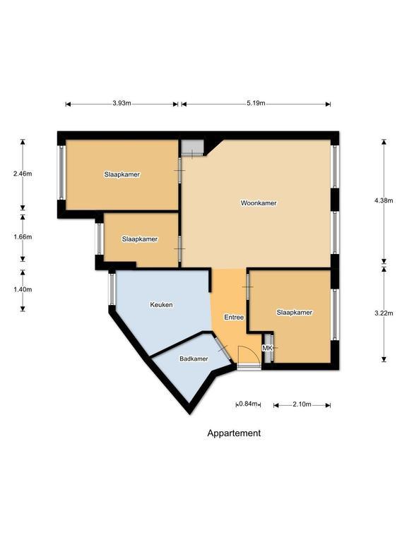 3-slaapkamer appartement in Transvaalbuurt - Afbeelding 11