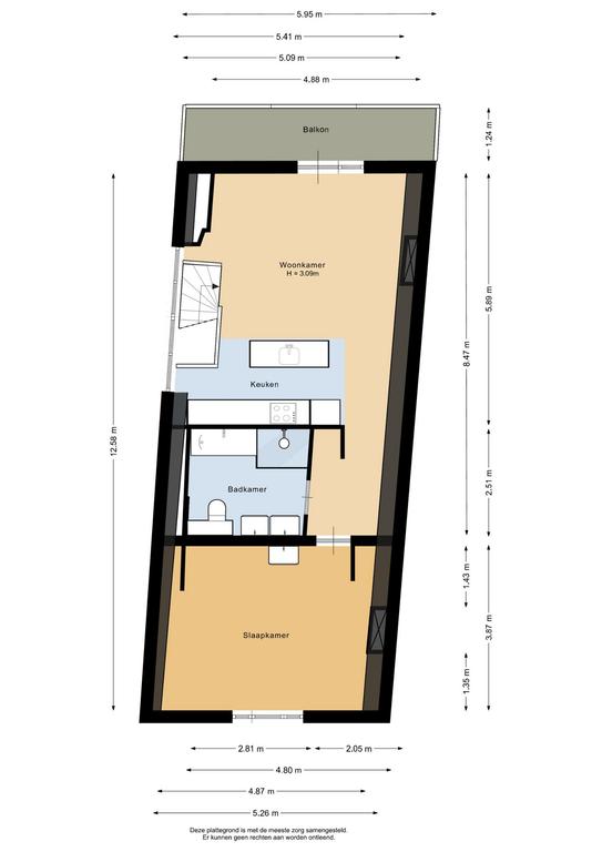 Studentenappartement met veel licht in Nieuwe Westen - Afbeelding 10