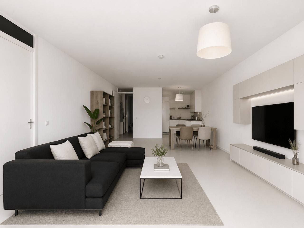 Gemeubileerd 3-kamerappartement met balkon - Afbeelding 2
