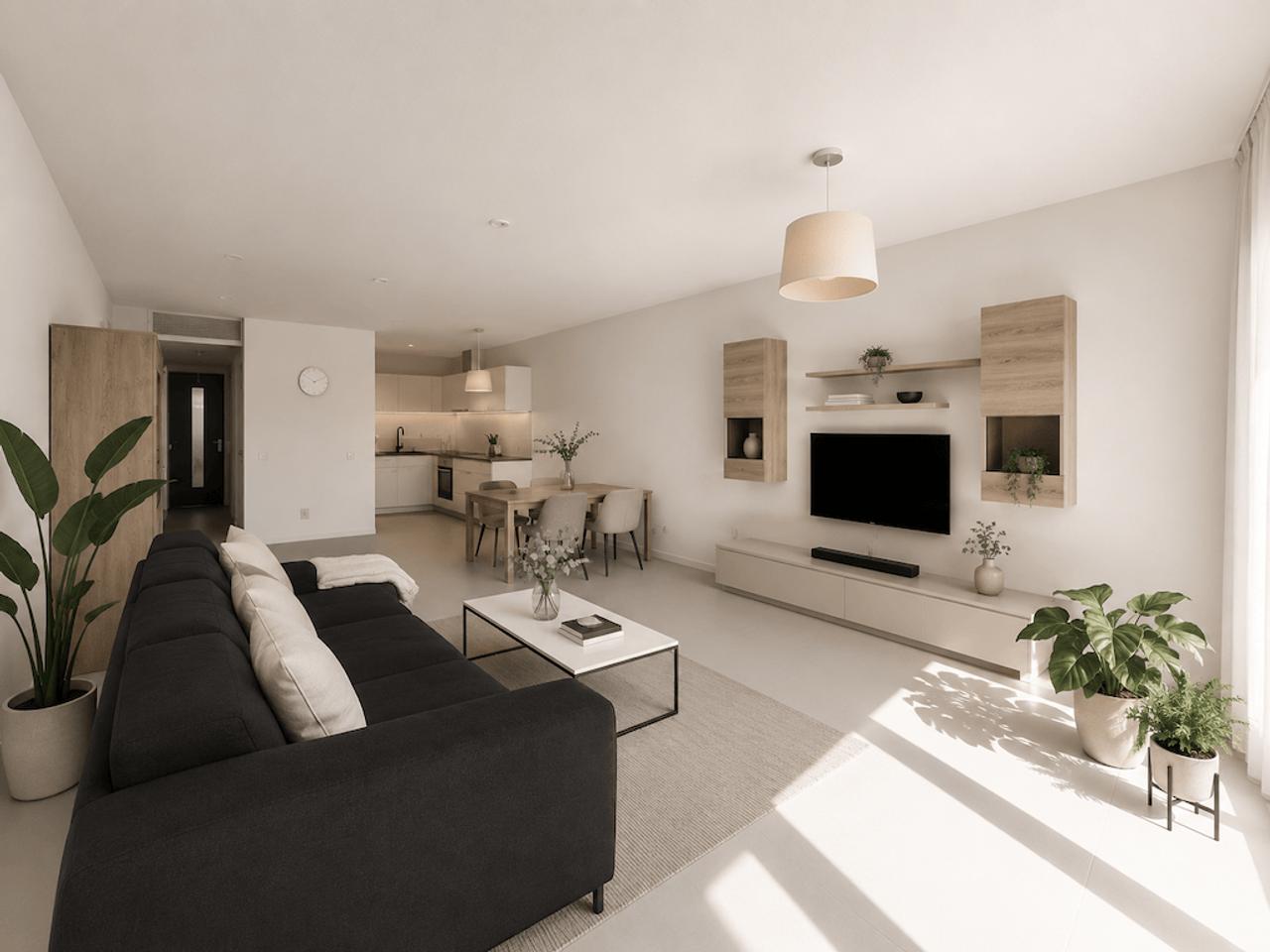 Gemeubileerd 3-kamerappartement met balkon - Afbeelding 4