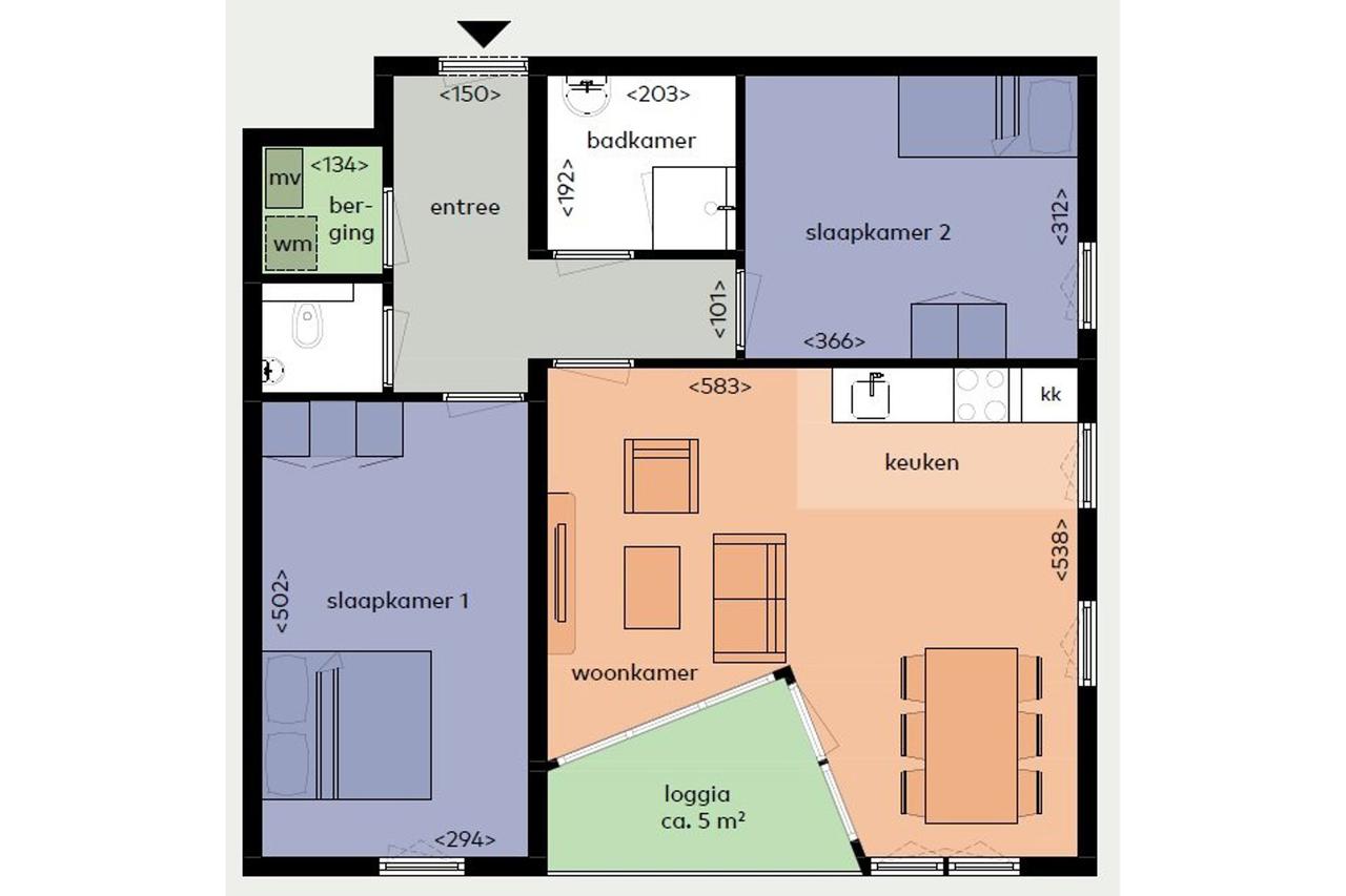 3-kamerappartement naast station - Afbeelding 19