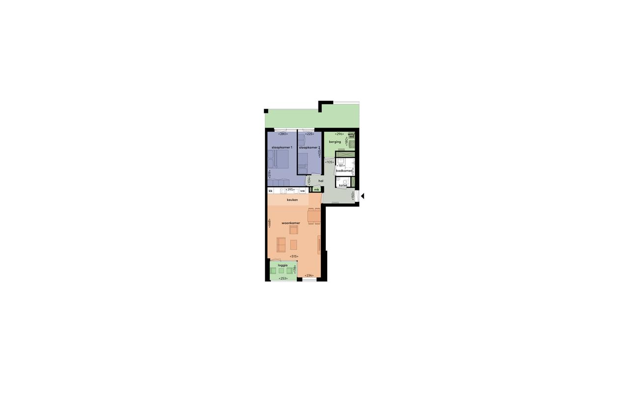 3-kamerappartement met loggia in Diemen - Afbeelding 16