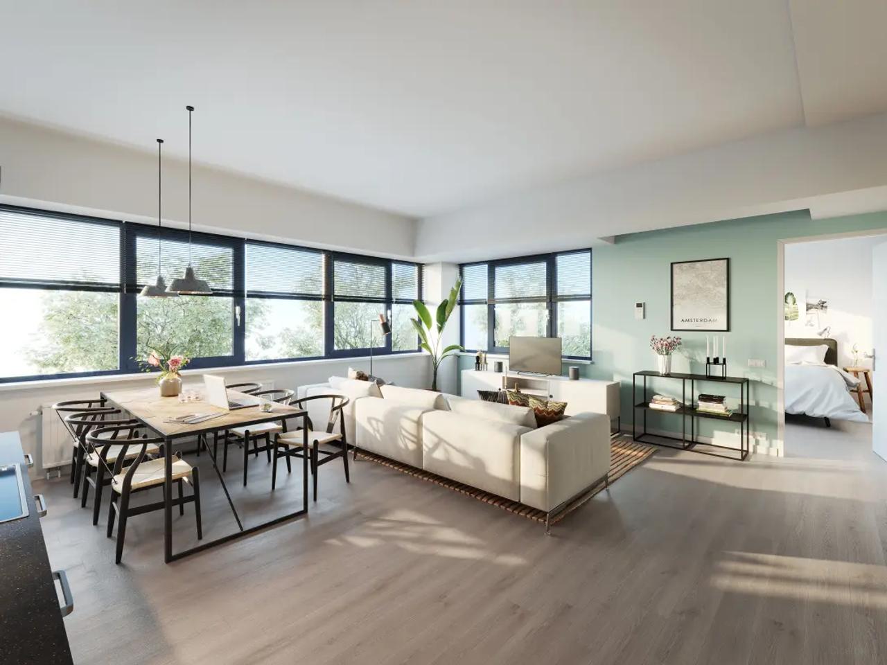 Lichte studio van 67 m² met dakterras - Afbeelding 2