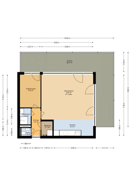 Appartement met groot dakterras - Afbeelding 15