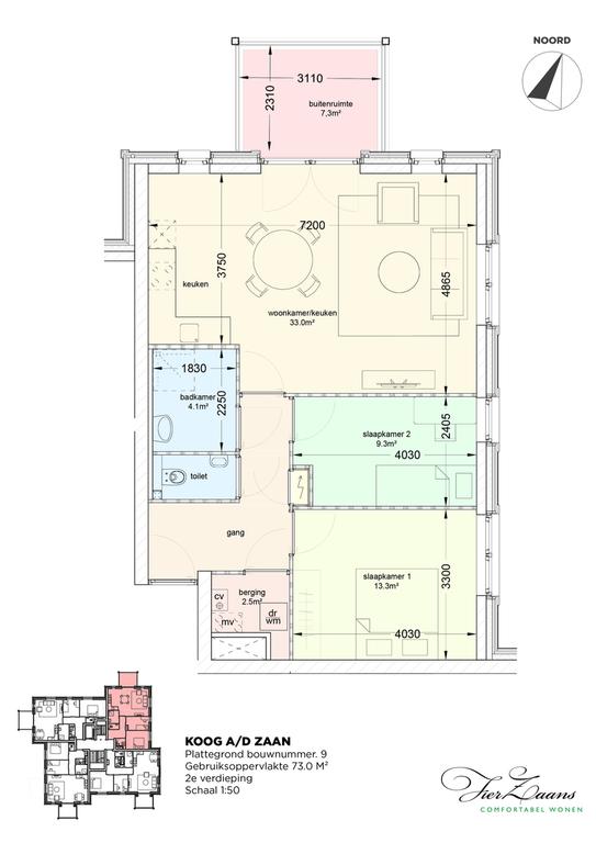 3-kamerappartement bij station Zaandam - Afbeelding 12