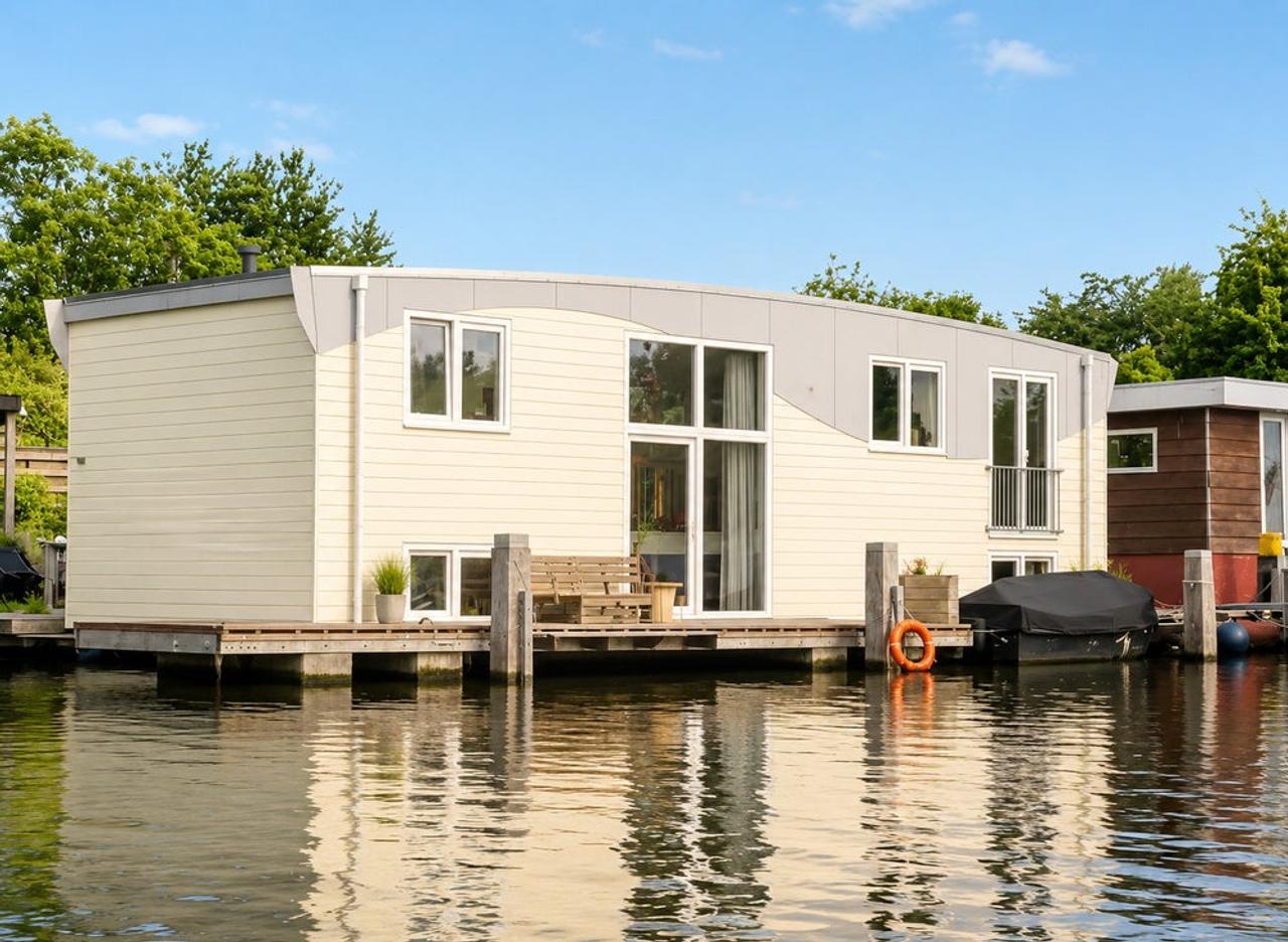 Woonboot met tuin en terras in Amsterdam Noord - Afbeelding 2