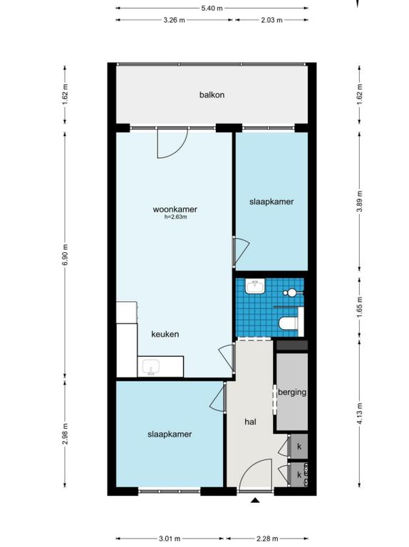 3-kamer appartement met lift in Amsterdam - Afbeelding 6