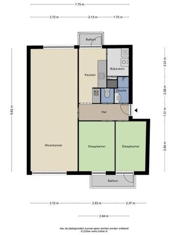 Licht 3-kamerappartement met 2 balkons - Afbeelding 15
