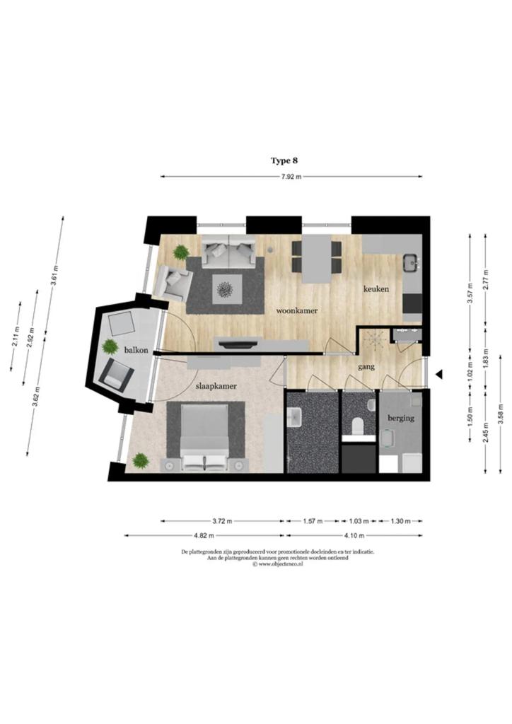 2-kamerappartement met balkon in Bilthoven - Afbeelding 2