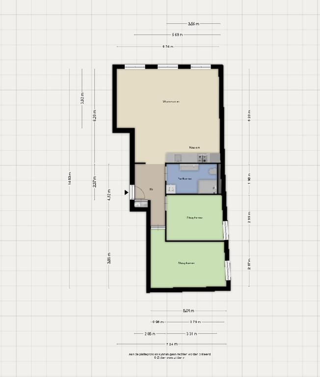 Tijdelijk 3-kamerappartement op het plein - Afbeelding 12