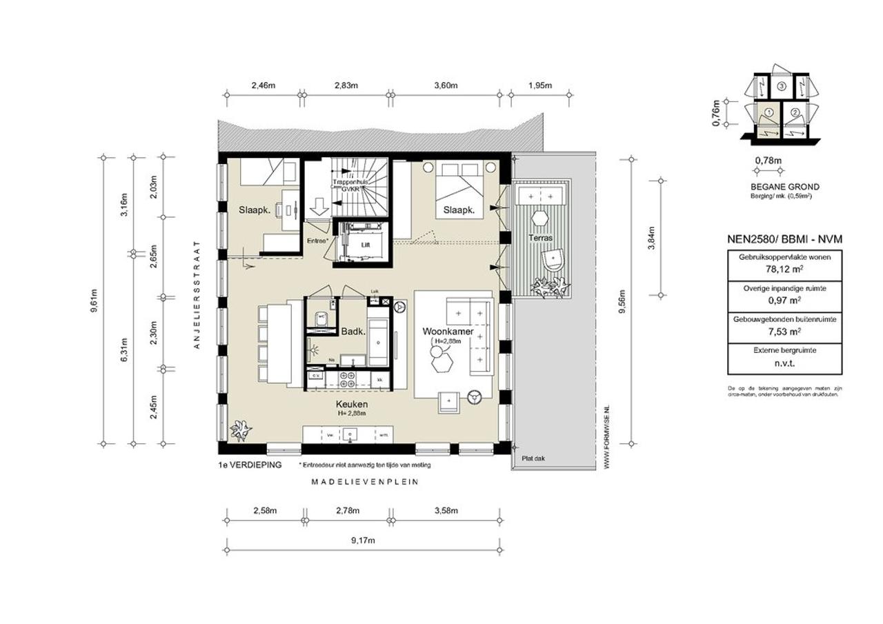 Bright 2-bedroom apartment with balcony - Image 2