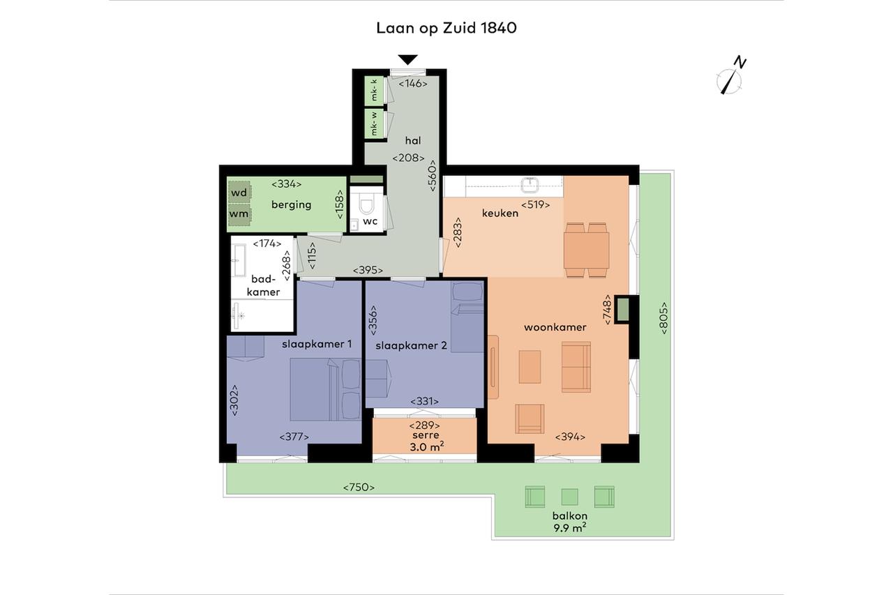 89 m² met balkon op Kop van Zuid - Afbeelding 5