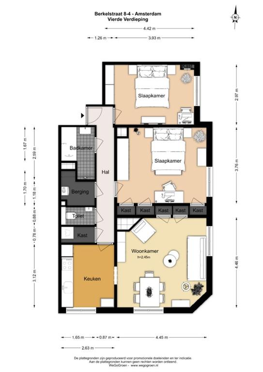 78 m² bovenwoning met A+ label - Afbeelding 21
