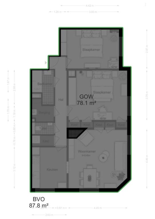 78 m² bovenwoning met A+ label - Afbeelding 24