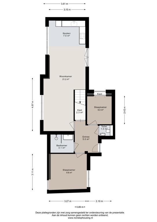 Split-level appartement met open vide - Afbeelding 19