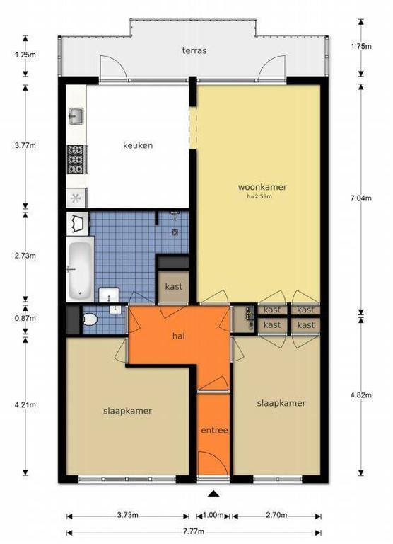 88 m² appartement met lift in Buitenveldert - Afbeelding 6