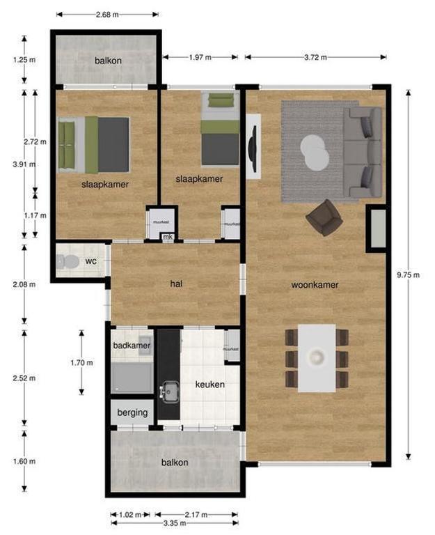 Furnished 2-Bedroom Apartment with Balcony - Image 16