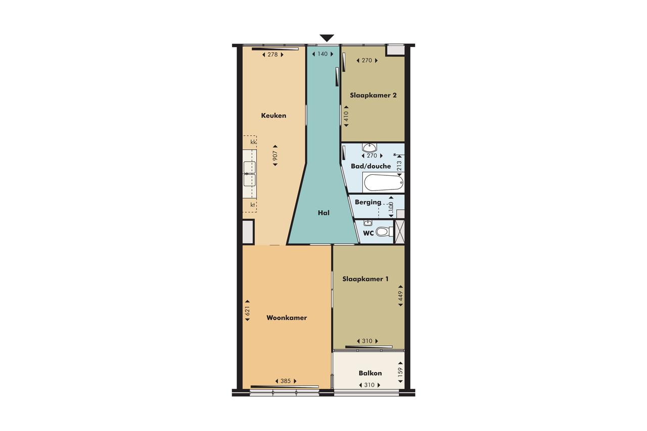 97 m² appartement met balkon in Scheldebuurt - Afbeelding 21