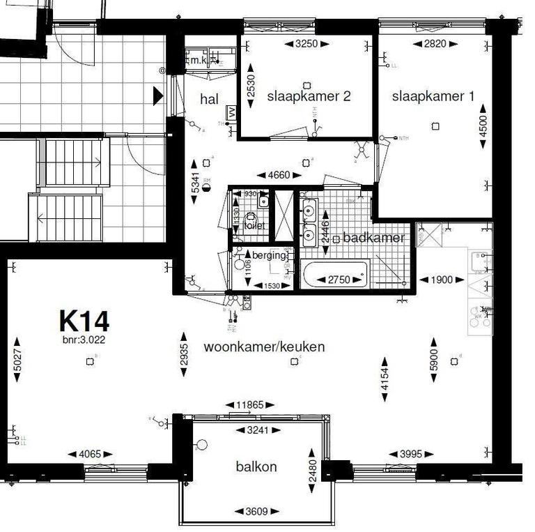 Licht 3-kamerappartement met balkon en parking - Afbeelding 22