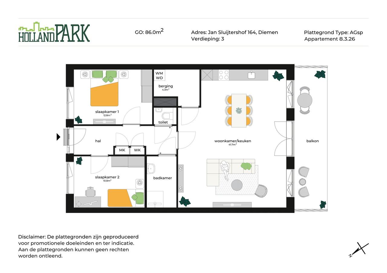 3-kamerappartement in Holland Park - Afbeelding 9