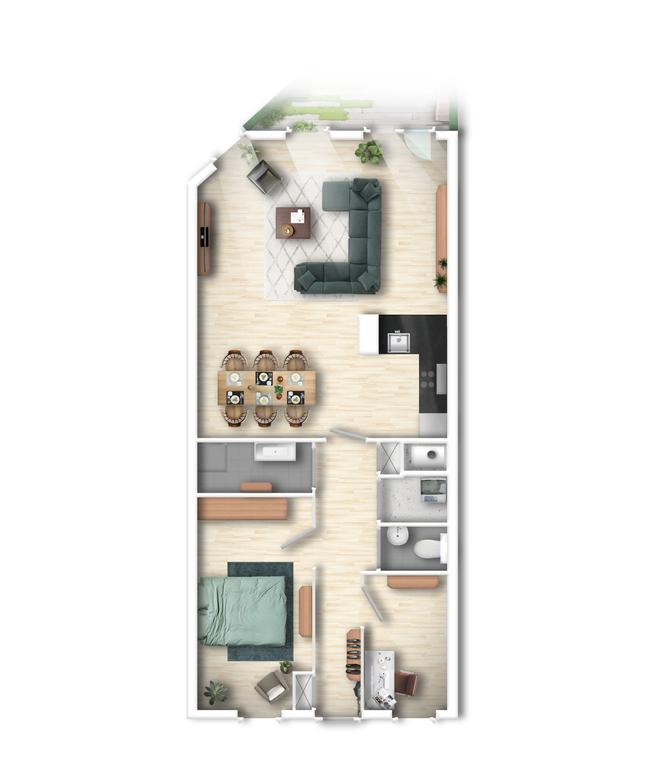 74 m² appartement met werkruimte in West - Afbeelding 13