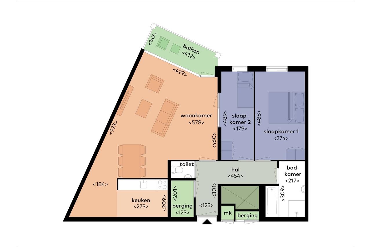 3-kamerappartement met balkon in Koningsplein - Afbeelding 5