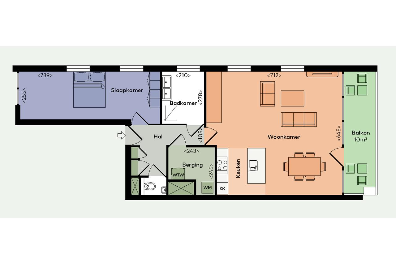 84 m² appartement met balkon in Rotterdam - Afbeelding 5