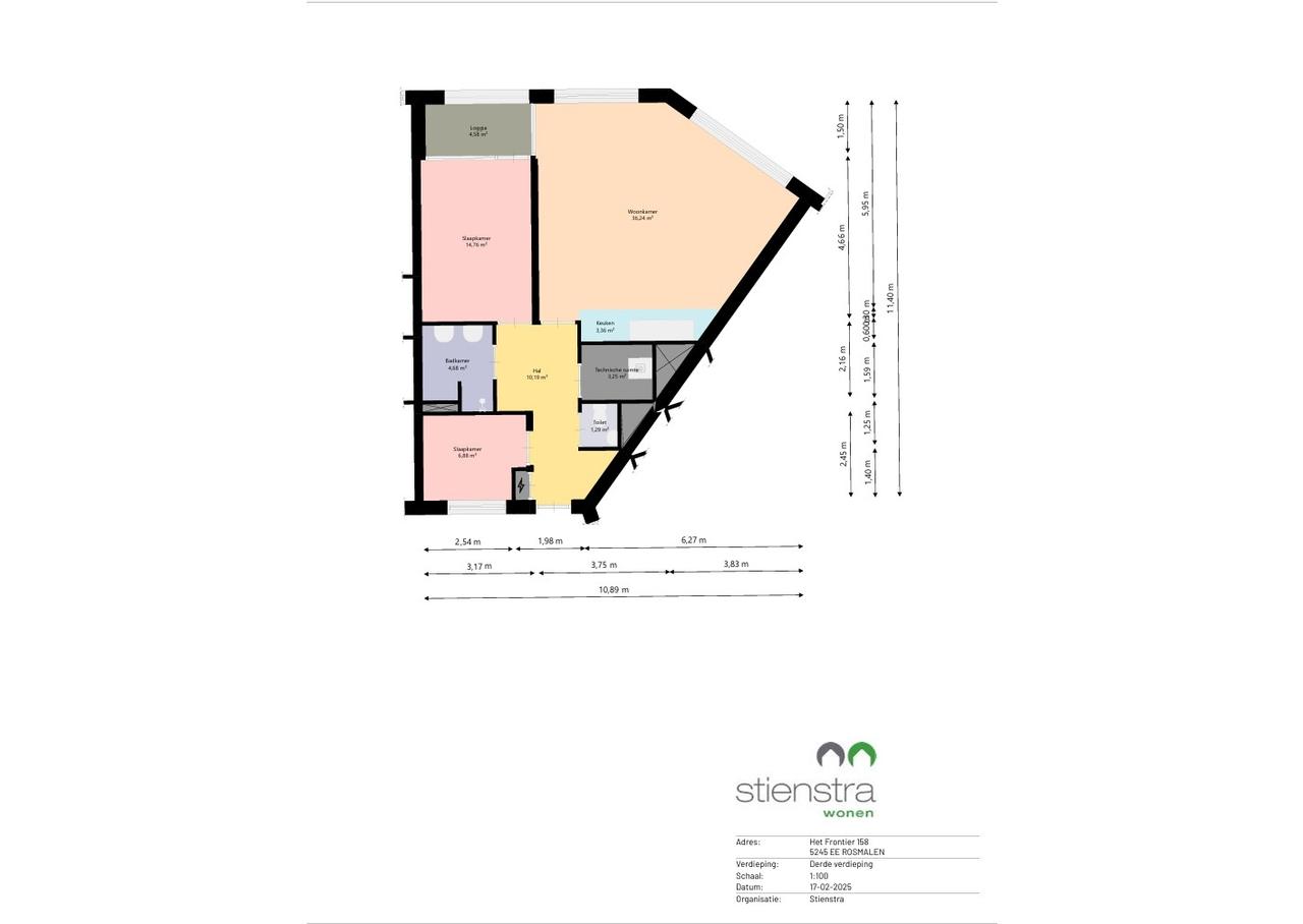 3-kamerappartement met loggia en parkeerplek - Afbeelding 17