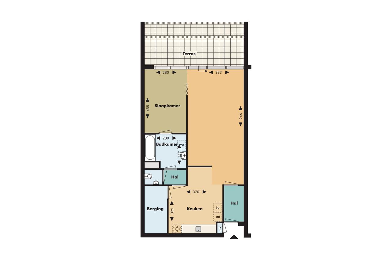 74 m² appartement met terras in Leiden - Afbeelding 16