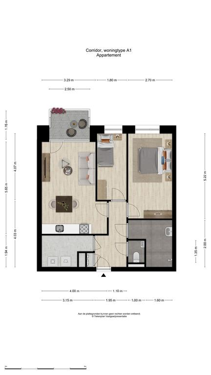 Nieuw 3-kamerappartement met balkon in centrum - Afbeelding 17