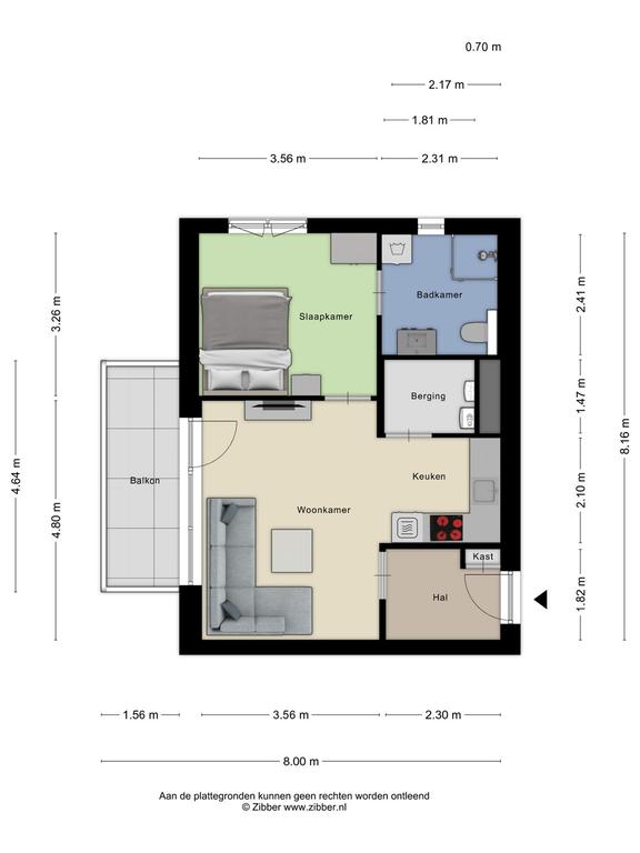 Appartement met balkon en parkeerplek in Terneuzen - Afbeelding 36