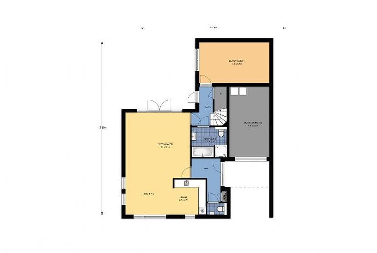 Patiowoning met slaapkamer en badkamer beneden - Afbeelding 10