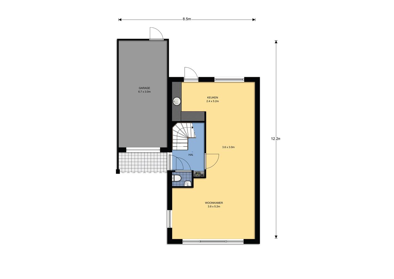 Semi-Detached House with Garden and Garage in Moltbos - Image 9