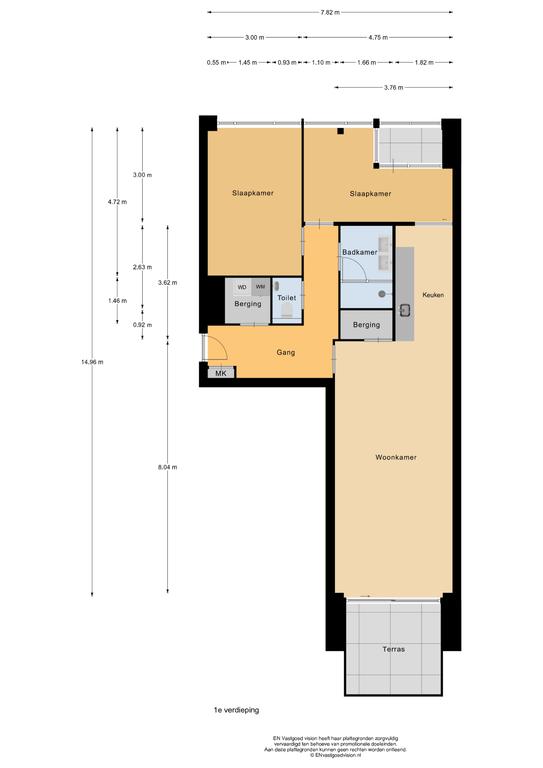 88 m2 appartement met 2 slaapkamers in Cruquius - Afbeelding 11