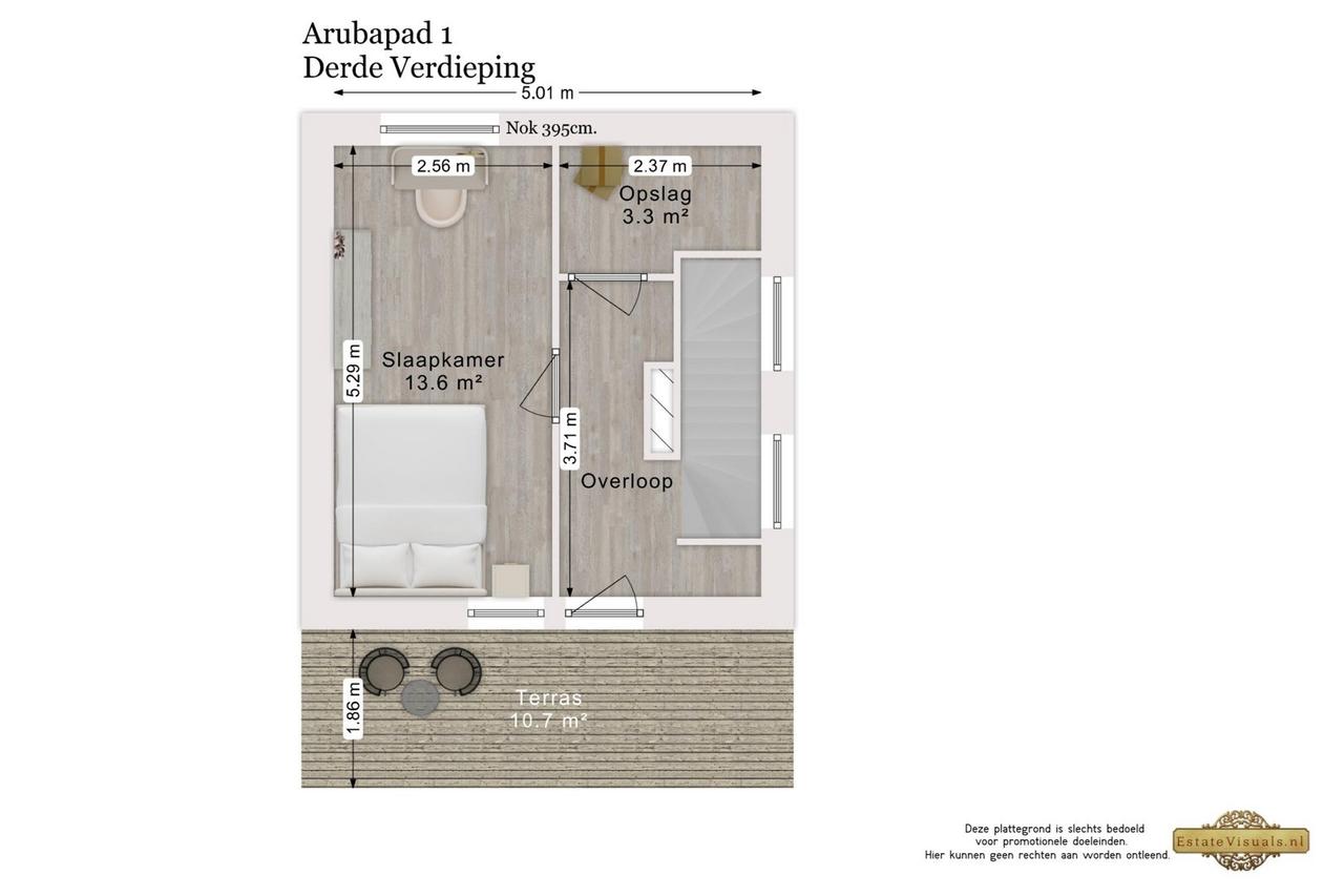 Licht 4-kamerhuis met garage in Leiden - Afbeelding 60