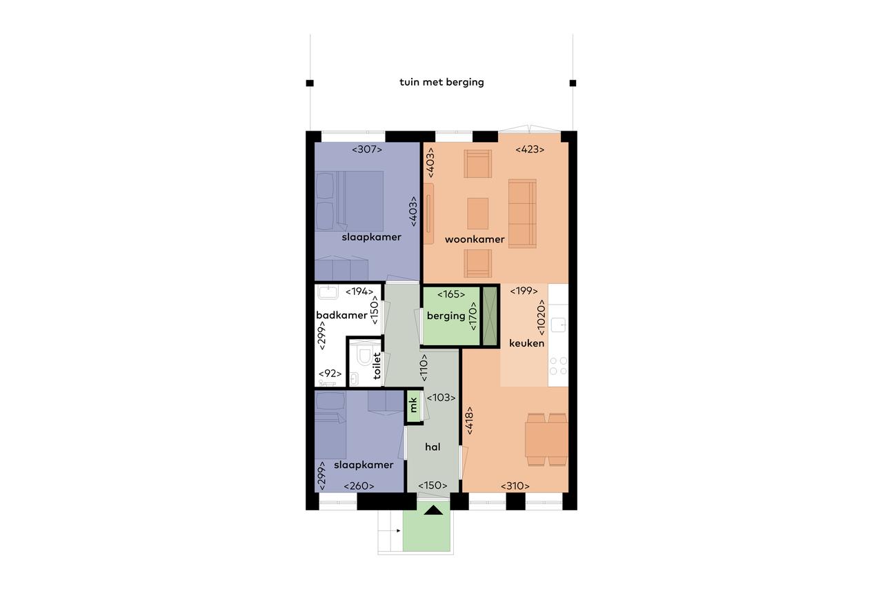 Gasloos 3-kamerappartement met tuin - Afbeelding 18